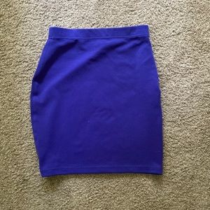 Blue Pencil Skirt